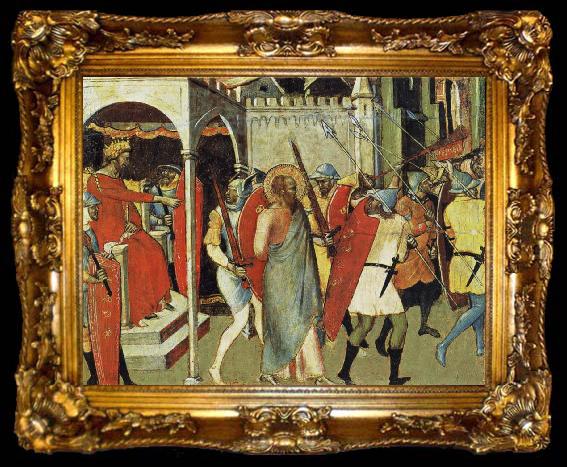 framed  Luca di Tomme The Hl. Paulus gear to the martyrdom, ta009-2